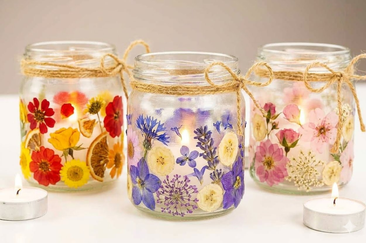 pressed flower lantern community means we